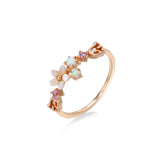 925 Sterling Silver, Opal Gemstones Ring