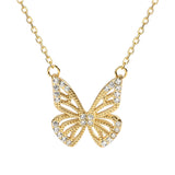 Diamond Butterfly Necklace