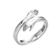 925 Sterling Silver Lover Adjustable Ring