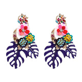 Leaf And Flower Earrings