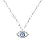925 Sterling Silver, Eye Pendant Necklace