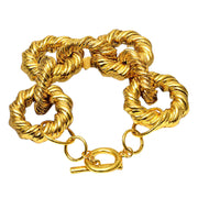 Gold Bracelet Twist Metal