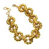 Fashion Golden Twist-Shaped Necklace