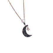 Fashion Moon Crystal Chain