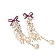 Bow Pearls Earrings