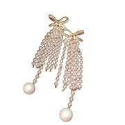 Long Pearls Earrings