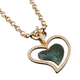 Zirconium Pendant Heart Shaped Necklace