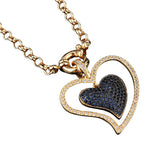 Zirconium Pendant Heart Shaped Necklace