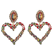 Heart Shaped Diamond Earrings