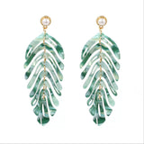 Summer Collection : New Acrylic Leaf Earrings