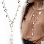 3 Styles of Fashion Long Pearl Necklace