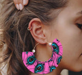 Handmade Printed Exaggerated Earrings