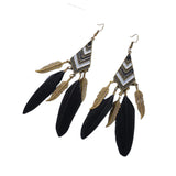 Long Feather Earrings