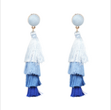 Summer collection : Bohemian multi-layer tassel earrings