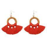 Ethnic Style Cotton Thread Earrings