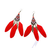 Long Feather Earrings