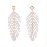 Summer Collection : New Acrylic Leaf Earrings