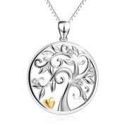 925 Sterling Silver, Life Tree Pendant Necklace