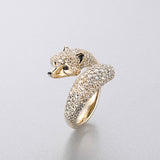 Elegant Golden Fox Ring