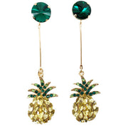 925 pure silver gemstone earrings new pineapple asymmetrical