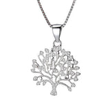 925 Sterling Silver Life Tree Pendant Necklace