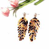 Summer Collection : New Acrylic Leaf Earrings