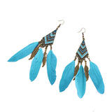 Long Feather Earrings