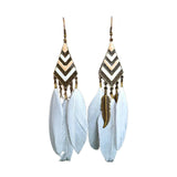 Long Feather Earrings