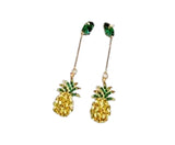 925 pure silver gemstone earrings new pineapple asymmetrical