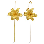 925 Sterling Silver, Flower Earrings