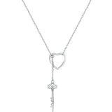 925 Sterling Silver Heart Shaped Necklace