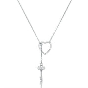 925 Sterling Silver Heart Shaped Necklace