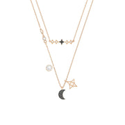 Crystal Star Moon Necklace