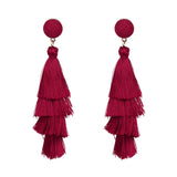 Summer collection : Bohemian multi-layer tassel earrings