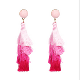 Summer collection : Bohemian multi-layer tassel earrings