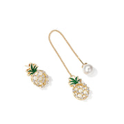 Asymmetric Pineapple Earrings
