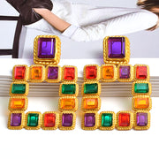 Color Geometric Earrings