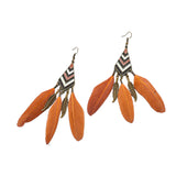 Long Feather Earrings