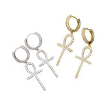 Summer Collection : Hip hop hinge ring earrings for men and women