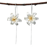 925 Sterling Silver, Flower Earrings