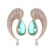 Emerald Glamour Earrings