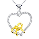 925 Sterling Silver Heart Shape Pendant Necklace
