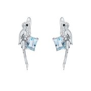 Sky Blue Topaz, 925 Sterling Silver Handmade Earrings