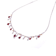 Natural Gemstones, 925 Sterling Silver Handmade Necklace