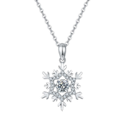 Moissanite Diamond, 925 Sterling Silver Necklace