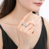 Natural gemstones, 925 Sterling Silver Ring