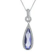 Natural Gemstones, 925 Sterling Silver Necklace