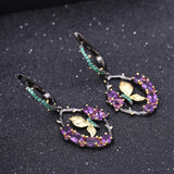 Natural Amethyst, Gold Plated, 925 Sterling Silver Handmade Drop Earrings