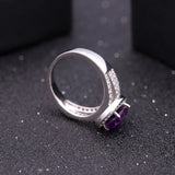 Natural Purple Amethyst ,925 Sterling Silver Ring