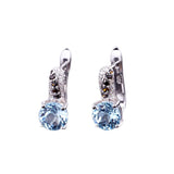 Natural Sky Blue Topaz, 925 Sterling Silver Set